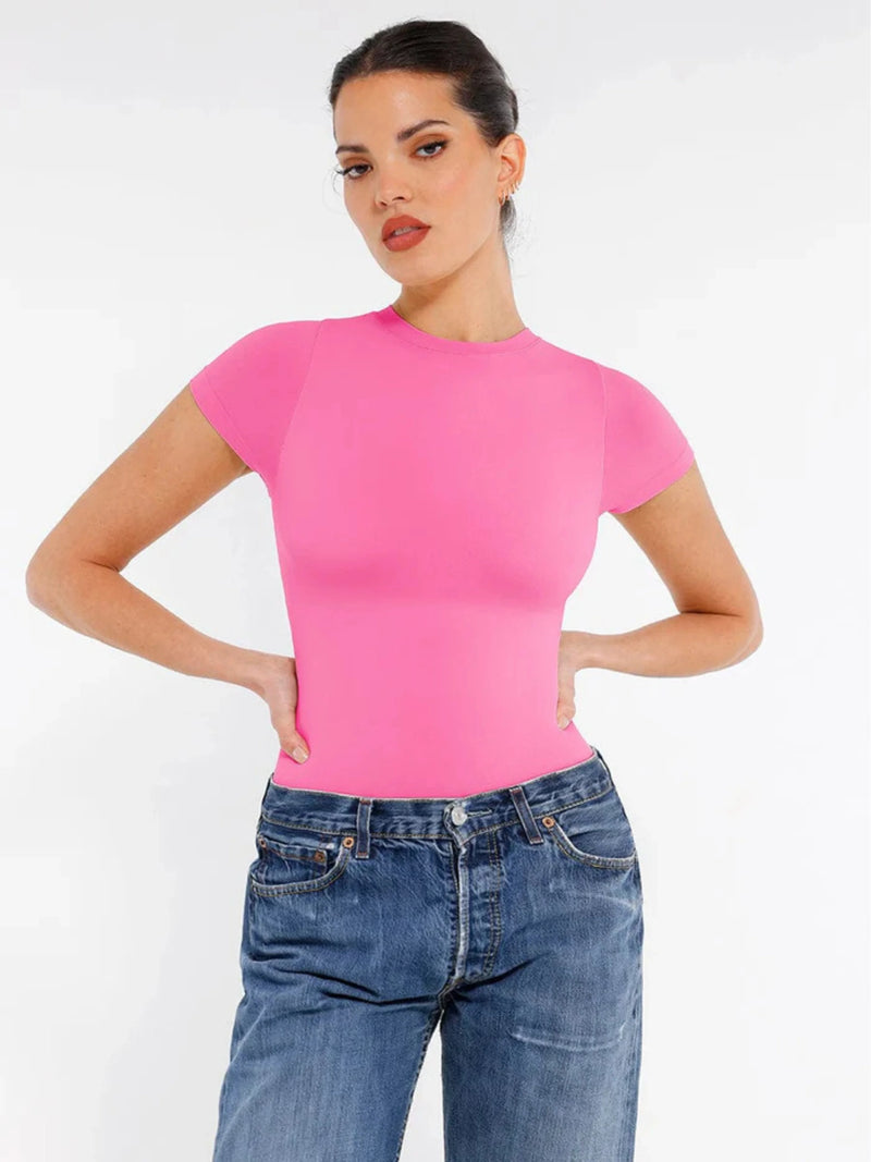 Short Sleeve Hip Brief Bodysuit