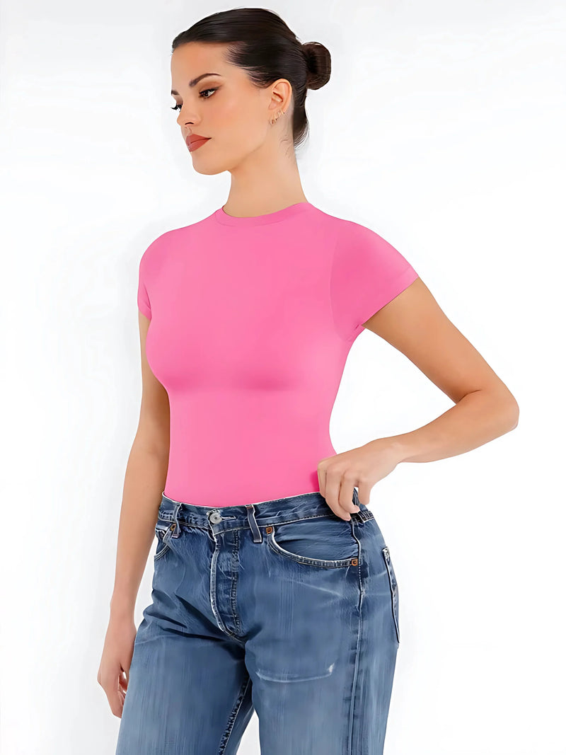 Short Sleeve Hip Brief Bodysuit