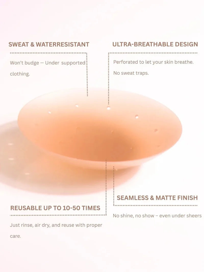 Reusable Adhesive Nipple Covers