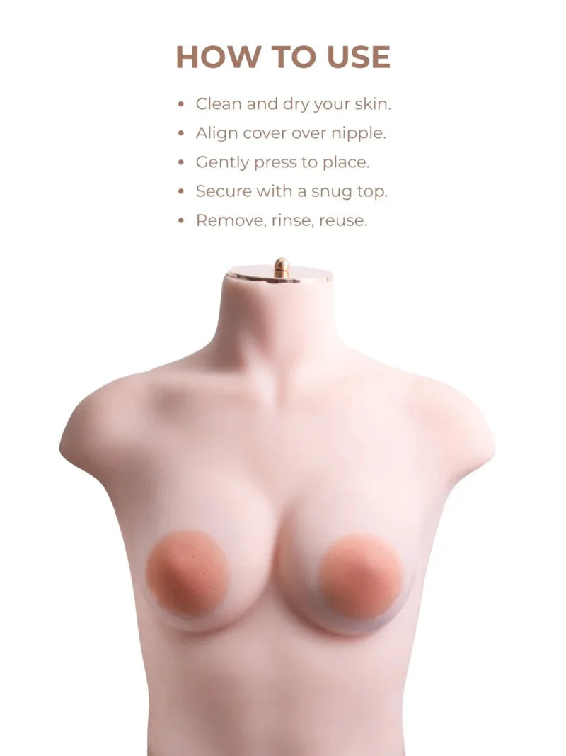 Reusable Adhesive Nipple Covers