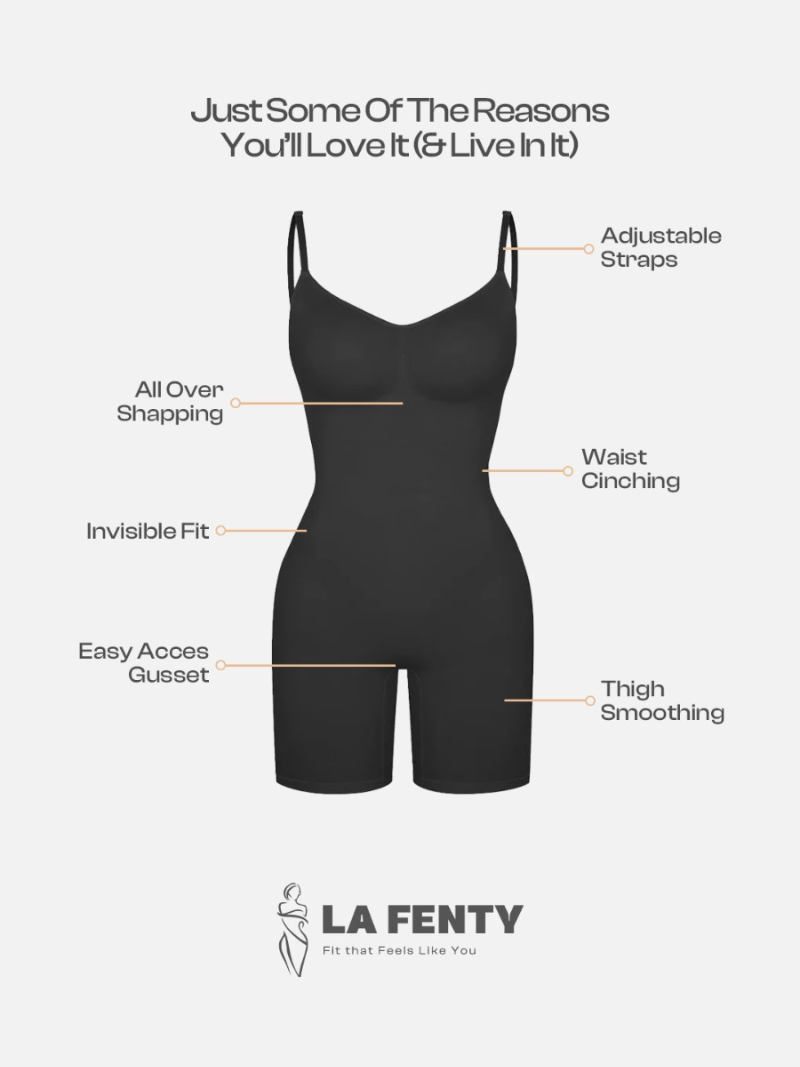 SENSIL® Ultra Soft & Stretchy Material - Mid Thigh Bodysuit
