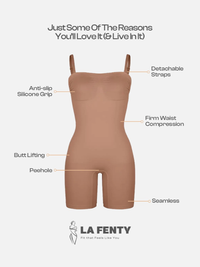 SENSIL® Ultra Soft & Stretchy Material - Strapless Butt Lifting Bodysuit
