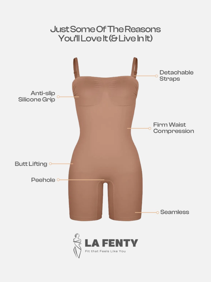 SENSIL® Ultra Soft & Stretchy Material - Strapless Butt Lifting Bodysuit